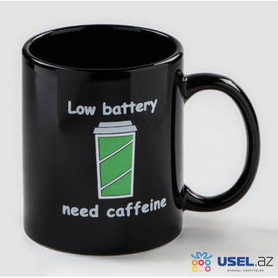 Mug-chameleon "Coffee" - Low battery need caffeine
